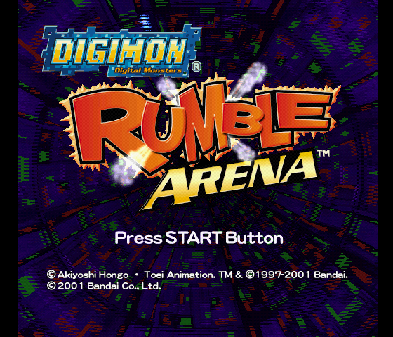 Digimon Rumble Arena Title Screen